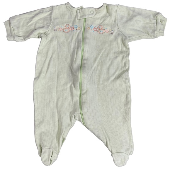 Baby girl size newborn pajamas, robe, overalls, dress bundle of 8 outfits - Picture 3 of 16